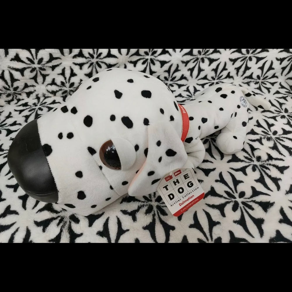 Artist Collection The Dog Dalmatian Plush w Tag 20” Large Bighead 2002